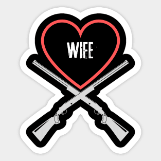 hunting wife Sticker